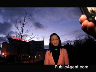 Publicagent - Black Haired Babe Fucks Hard