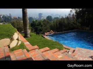 Sexy Boy Gets An After Swim Poolside Fuck