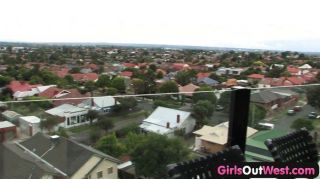 Girls Out West - Busty Lesbians Masturbate
