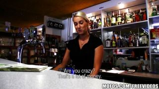 Hot Czech Bartender Paid For Quick Fuck