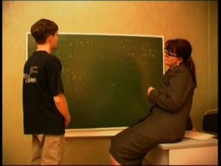 Russian Teacher And Boy
