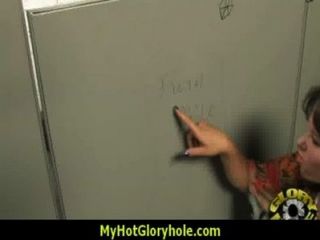 Hottie Sucks And Fucks Black Cock For Cusmhot At Gloryhole 1