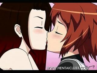 Hentai Yuri Anime Girls Kissing 8 Ecchi