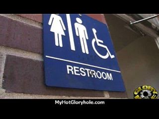 Horny Lady Enjoys Gloryhole Cocksucking Interracial 15
