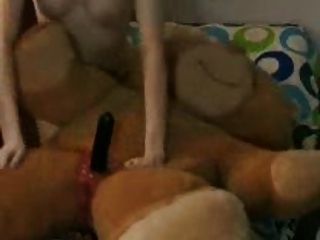 Lucky Girl.. She Have A Pussy And A Teddy..