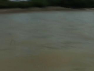 Topless On A River Boat