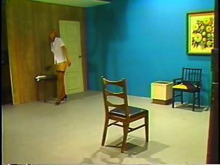 Retro Whipping And Caning Punishment By Blonde Mistress
