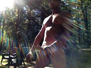 Str8 Daddy Jerk In The Forest