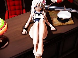 Mmd - Kancolle Footjob