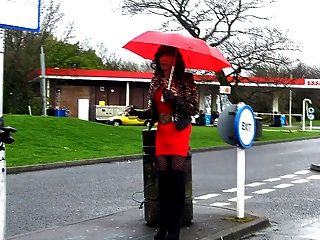 Mandy Smoking Service Station Hooker