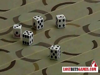 Hottie Loses At Dice