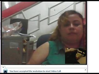 Ecuatoriana Viendo Pene Por Webcam