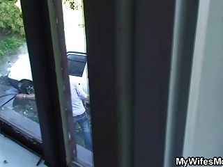 Son In Law Crams Her Old Pussy And Mouth