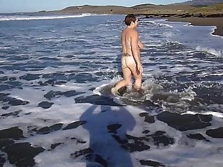 Walking Naked At The Beach