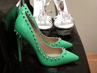 Green Pumps Size 34