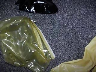 3 Layers Latex 3 Layers Gloves Gasmask Self-bondage