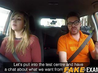 Curvy Uk Skank Madison Stuart Banged At Driving School Car