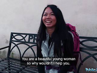 Public Agent Stranded Thai Facialised By Stranger